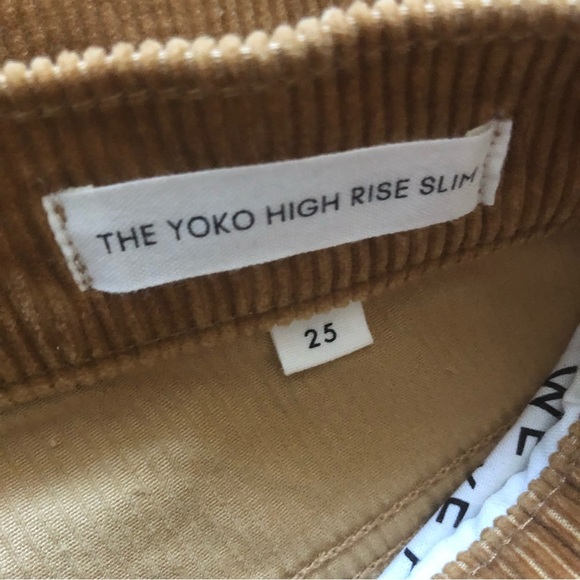 Aritzia Denim Forum Corduroy Yoko High rise Slim (size 25) - Picture 11 of 11